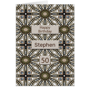 50e anniversaire Mandala Design Abstrait