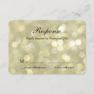 50e anniversaire Mariage Champagne Bubbles RSVP