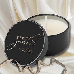 50e anniversaire Mariage or noir