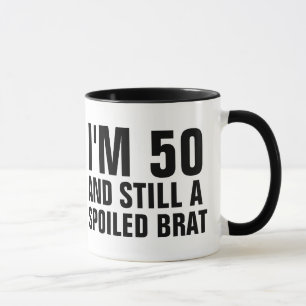 50E ANNIVERSAIRE MUGS DE CAFÉ FUNNY, BRAT