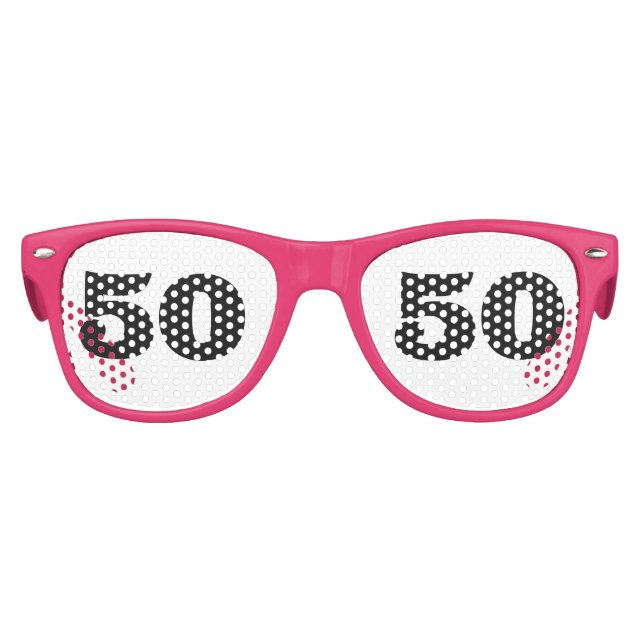 50E ANNIVERSAIRE PINK Party Lunettes de soleil (Devant)