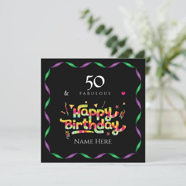 50e anniversaire pour quelqu'un Fabuleux (Debout devant)