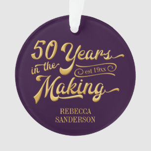 50e anniversaire Purple and Gold Photo