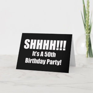 50e anniversaire Suprise Party Invitation