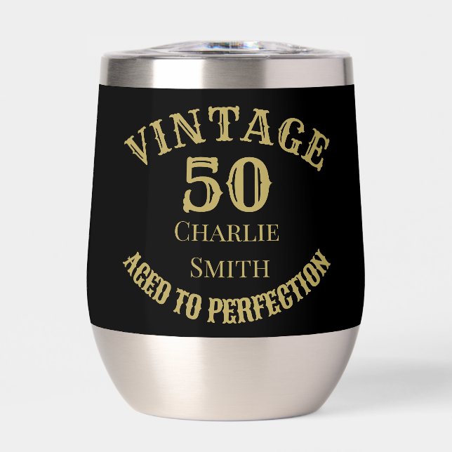 50e anniversaire vieilli à la perfection nom année (Avant)
