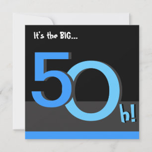 50e Big 5Oh! Invitation à la fête d'anniversaire -