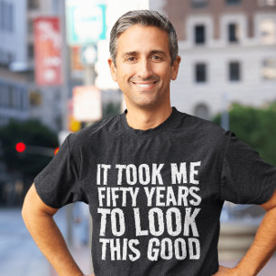 50E CINQUANTE T-SHIRTS D'ANNIVERSAIRE EN NOIR