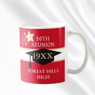 50E classe Réunion École couleurs tasse de café