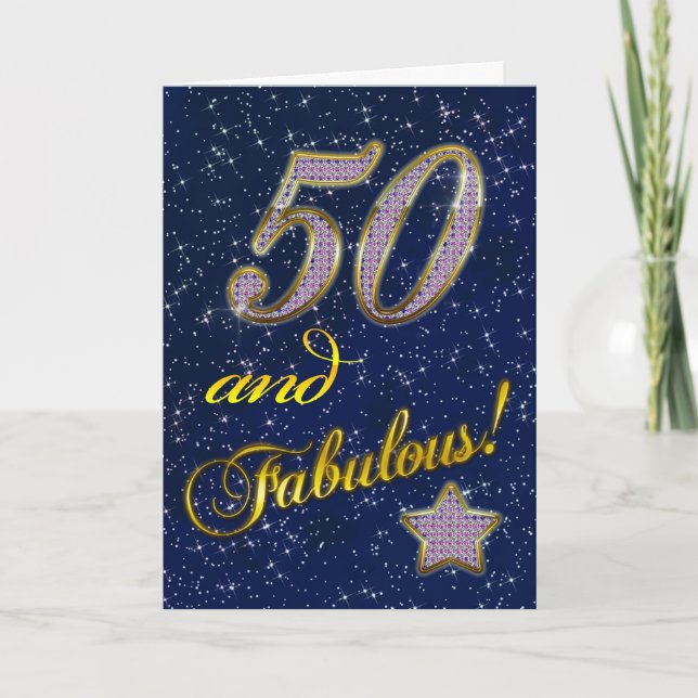 50e fête d'anniversaire Invitation (Devant)