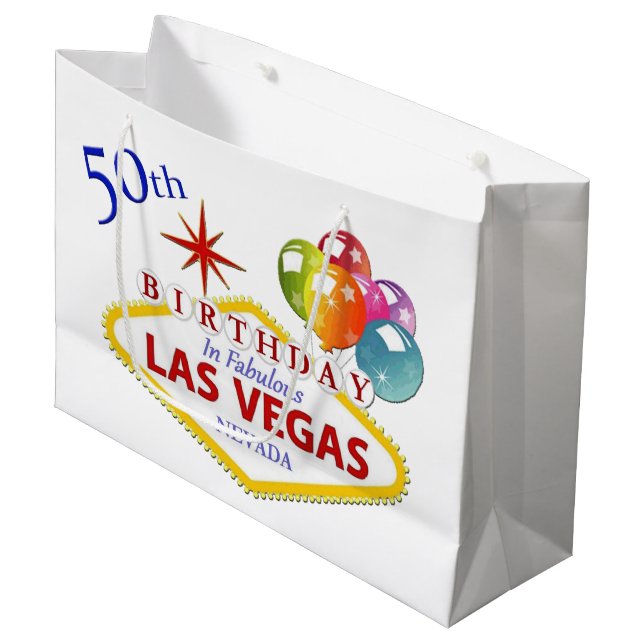 50e Sac cadeau d'anniversaire de Las Vegas (Devant Angle)