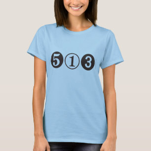 513 Indicatif régional T-shirt Ringer pour femmes