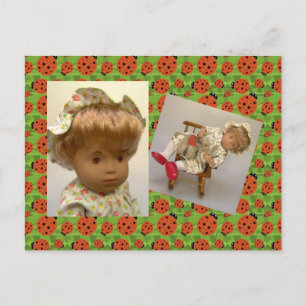 514 s Sasha Baby Rosie Flower Dress Carte postale