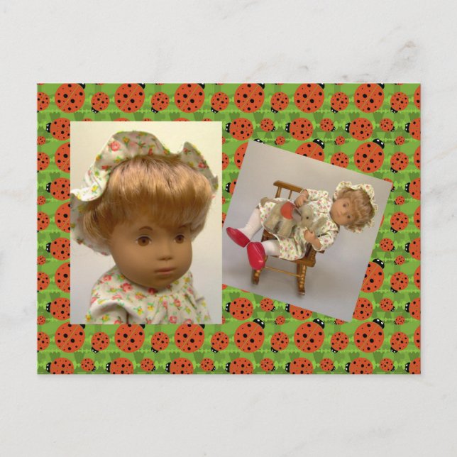 514 s Sasha Baby Rosie Flower Dress Carte postale (Devant)