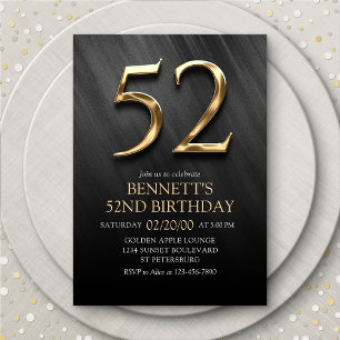 52e Invitation d'anniversaire