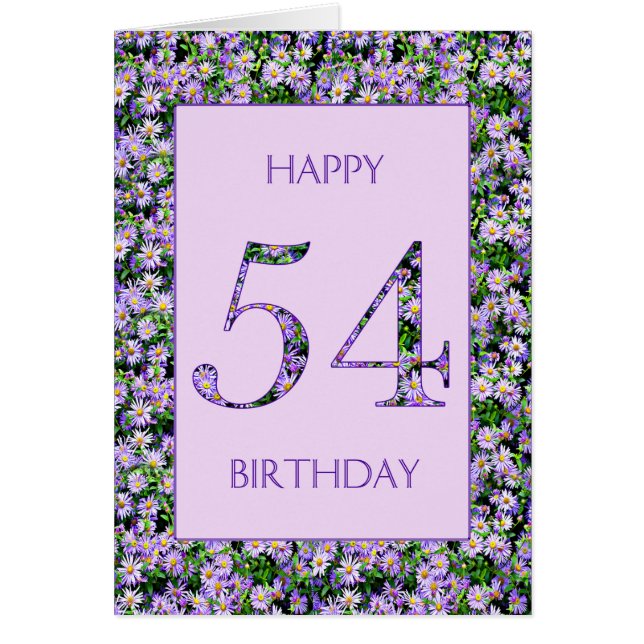 54e anniversaire de marguerites violettes (Devant)