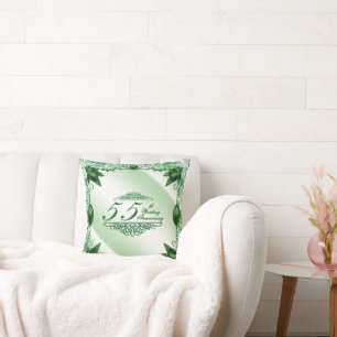 55e Mariage Coussin de l'anniversaire