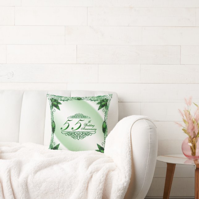 55e Mariage Coussin de l'anniversaire (Canapé)