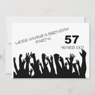 57ème invitation à la fête avec foule