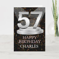 57th Birthday Spotlights Ajouter une carte de nom