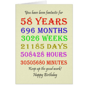 58e anniversaire Jalons