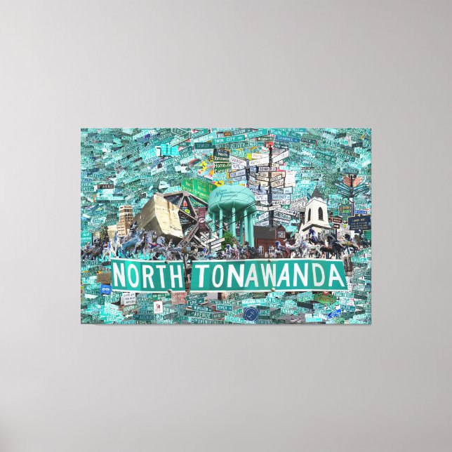 59,26" x 40,00 Toile tendue - Rues de NT  (Recto)