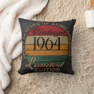 59 ans de génial ! Coussin de fête d'anniversaire