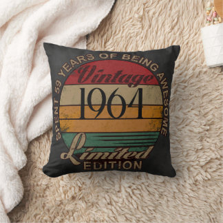 59 ans de génial ! Coussin de fête d'anniversaire