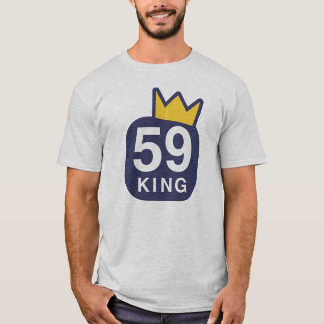 59 le Roi T-Shirt (cendre) (Devant)