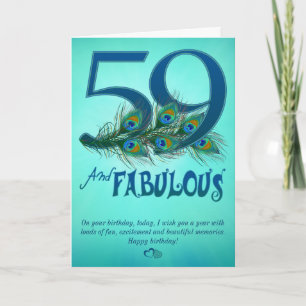 59e anniversaire Cartes modèles