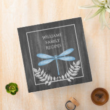 Classeur de recettes de la libellule bleue Rustiqu