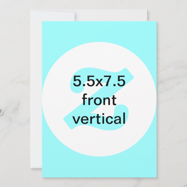 5,5 x 7,5 invitation vertical et horizontal (Devant)