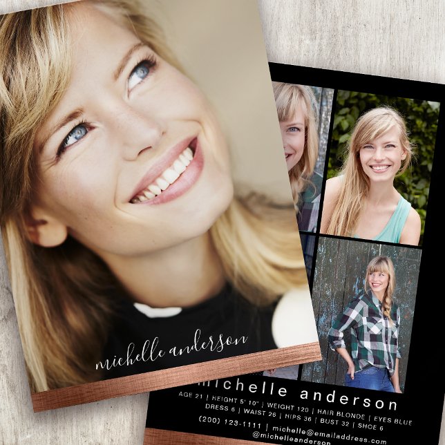 5,5 x 7,5 pouces Moderne, 5 modèles de photo, cart (Créateur téléchargé)