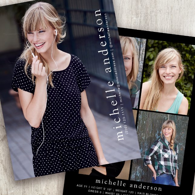 5,5 x 7,5 pouces Moderne, 5 modèles de photo, cart (Créateur téléchargé)