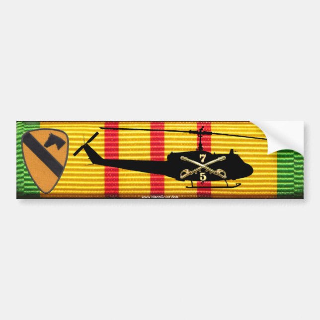 5/7e Cavalerie, 1re Cav. Sticker UH-1 (Devant)