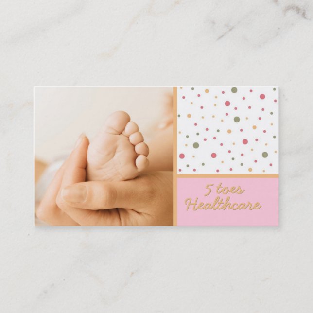 5 Carte de visite orteils (Devant)