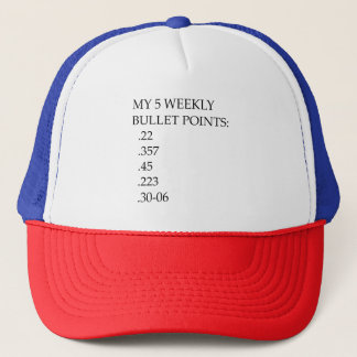 5 casquette hebdomadaire de points de puces