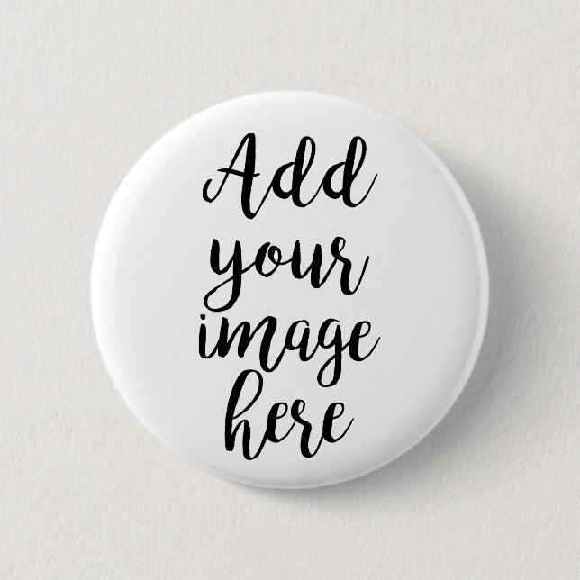 5 Cm Ajouter sa propre image Badge Rond Personnalisable (Devant)
