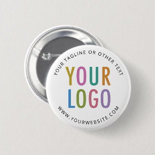 5 Cm Bouton épinglé avec logo personnalisé Badge rond b
