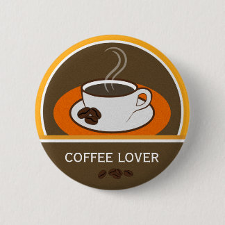 5 Cm Café Lover Café Café Beans Café Badge rond