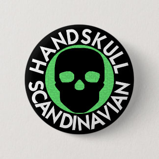 5 Cm HANDSKULL LIV Harlequin rond Badge noir P3