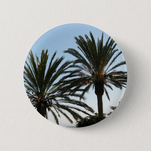 5 Cm Palmiers photo Badge rond (Devant)