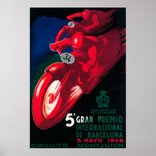 5 Gran Premio Poster de moto Internat'l