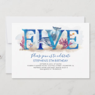 5 Invitation d'anniversaire Magie sous le monde ma