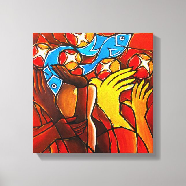 5 Loaves 2 Poissons toile Imprimer (Recto)