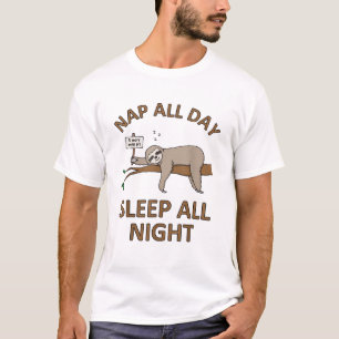 5 minutes de plus T-shirt drôle de paresseux somme