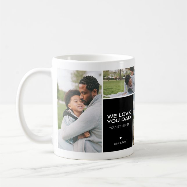 5 Photo Collage Café Mug (Gauche)