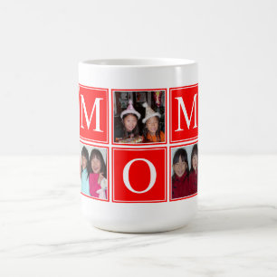 5 PHOTO Collage personnalisé MOM Mug