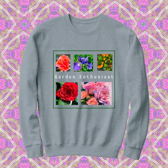 5-Photo Mon Fleurs Favorites Modèle Sweatshirt (Créateur téléchargé)