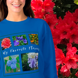 5-Photo Mon Fleurs Favorites Modèle Sweatshirt