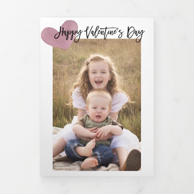5 Photo Valentine Day Triple Card (Page de couverture)